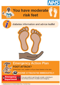 Thumbnail for You have moderate risk feet - Diabetes easy read information and advice leaflet 