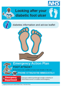 Thumbnail for Looking after your diabetic foot ulcer information and advice leaflet
