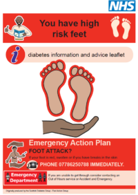 Thumbnail for You have high risk feet - Diabetes easy read information and advice leaflet 