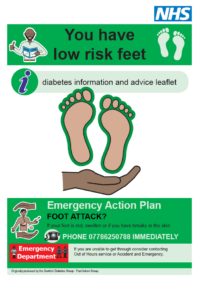 Thumbnail for You have low risk feet - Diabetes easy read information and advice leaflet 
