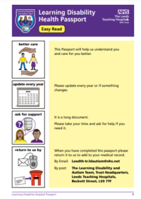 Thumbnail for Learning Disability Health Passport