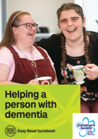 Thumbnail for Helping a person with dementia Easy Read factsheet