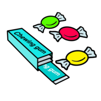 Sweets and chewing gum