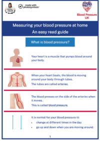 Thumbnail for Measuring your blood pressure at home An easy read guide 