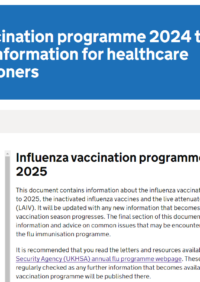 Thumbnail for Influenza vaccination programme