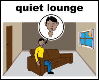 Quiet male lounge