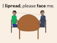 I lipread please face me